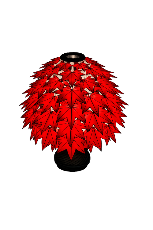 Red Maple leaf-like lamp