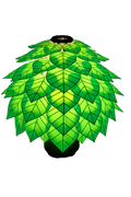 Green Redbud leaf-patterned lamp